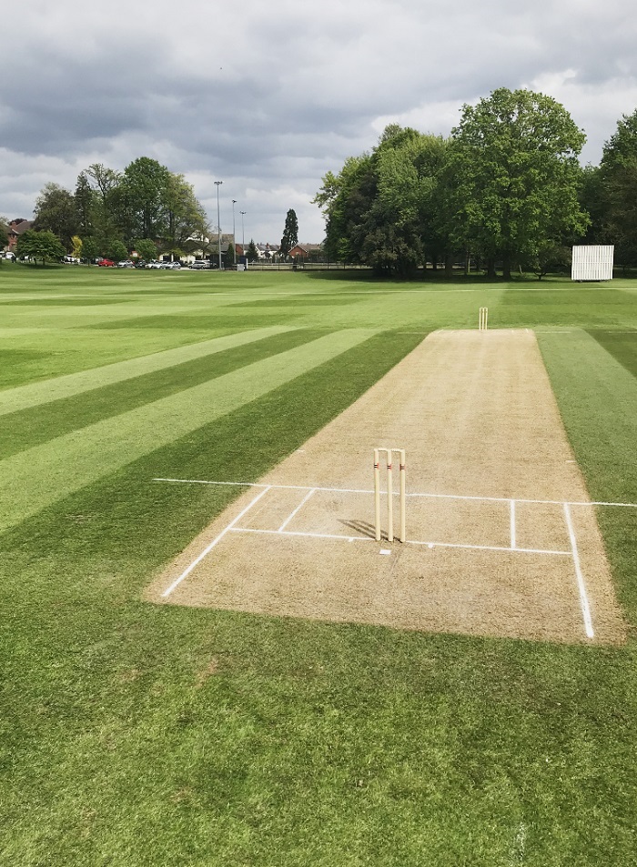 Cricket pitch at Trent College in Nottingham